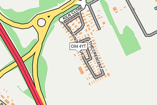 OX4 4YT map - OS OpenMap – Local (Ordnance Survey)