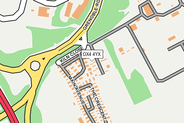 OX4 4YX map - OS OpenMap – Local (Ordnance Survey)