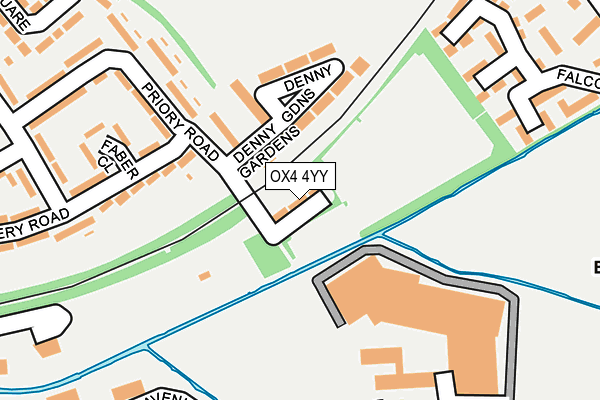 OX4 4YY map - OS OpenMap – Local (Ordnance Survey)