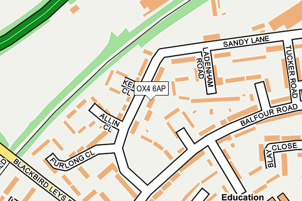 OX4 6AP map - OS OpenMap – Local (Ordnance Survey)