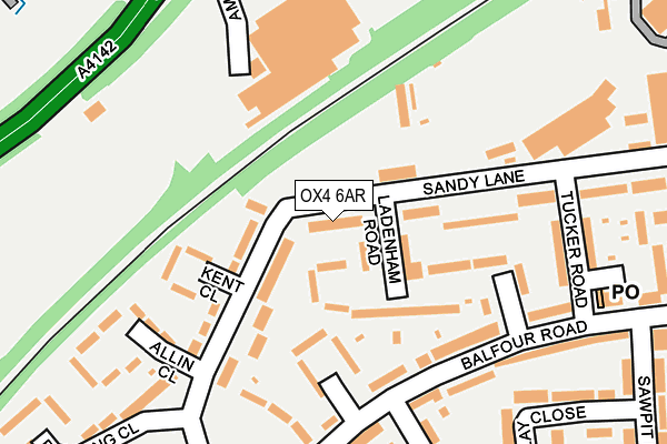 OX4 6AR map - OS OpenMap – Local (Ordnance Survey)