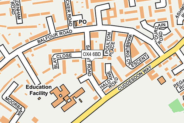 OX4 6BD map - OS OpenMap – Local (Ordnance Survey)