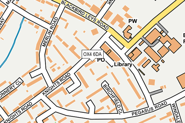 OX4 6DA map - OS OpenMap – Local (Ordnance Survey)