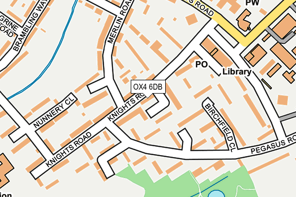 OX4 6DB map - OS OpenMap – Local (Ordnance Survey)