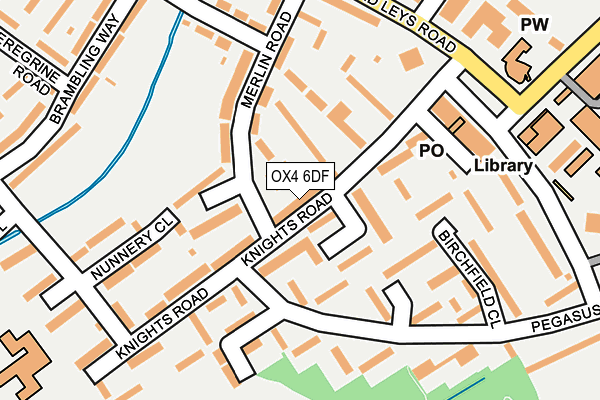 OX4 6DF map - OS OpenMap – Local (Ordnance Survey)