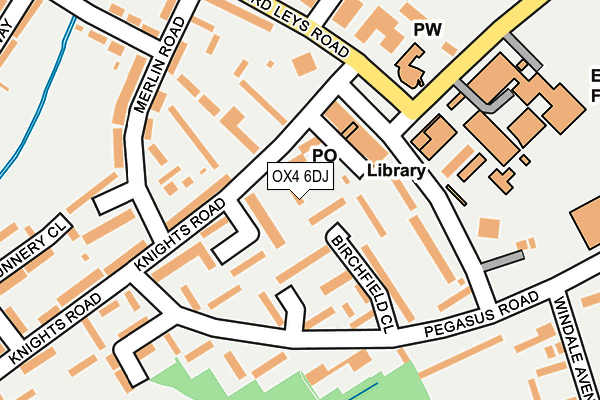 OX4 6DJ map - OS OpenMap – Local (Ordnance Survey)