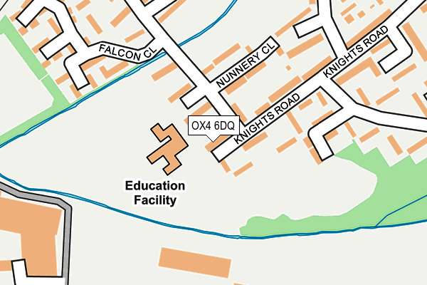 OX4 6DQ map - OS OpenMap – Local (Ordnance Survey)