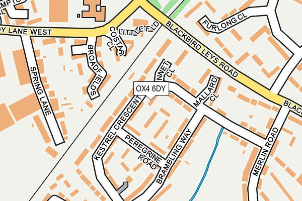 OX4 6DY map - OS OpenMap – Local (Ordnance Survey)