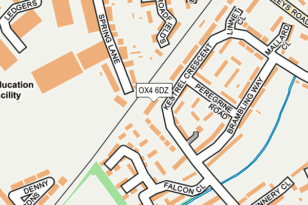 OX4 6DZ map - OS OpenMap – Local (Ordnance Survey)