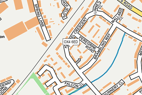OX4 6ED map - OS OpenMap – Local (Ordnance Survey)