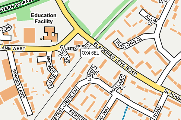 OX4 6EL map - OS OpenMap – Local (Ordnance Survey)
