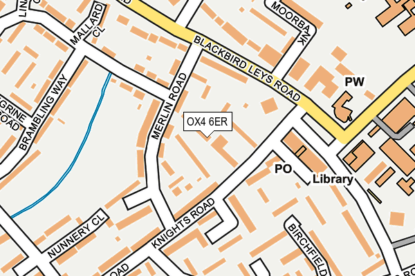 OX4 6ER map - OS OpenMap – Local (Ordnance Survey)