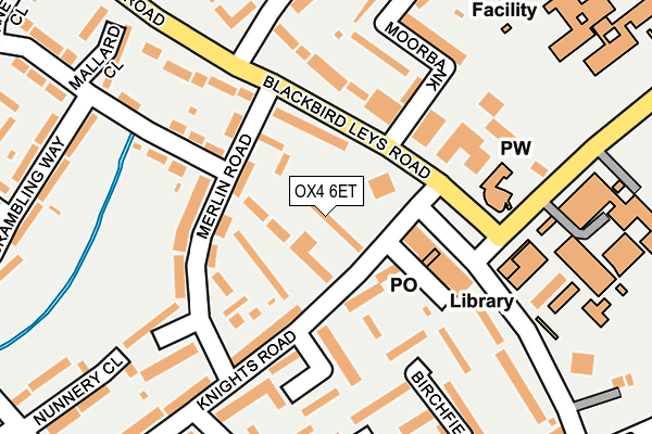 OX4 6ET map - OS OpenMap – Local (Ordnance Survey)