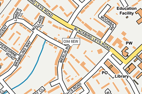 OX4 6EW map - OS OpenMap – Local (Ordnance Survey)