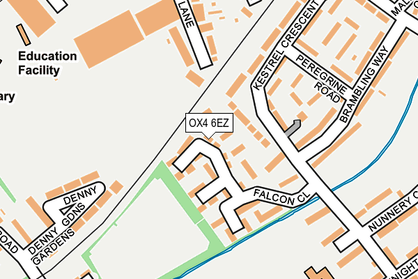 OX4 6EZ map - OS OpenMap – Local (Ordnance Survey)