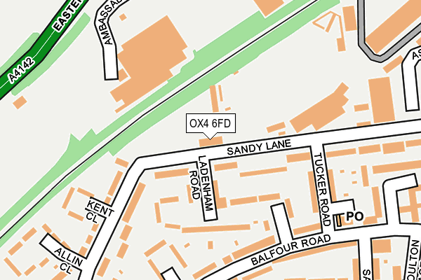 OX4 6FD map - OS OpenMap – Local (Ordnance Survey)