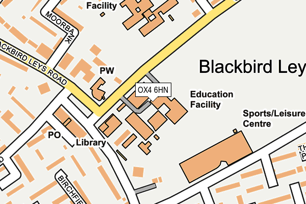 OX4 6HN map - OS OpenMap – Local (Ordnance Survey)