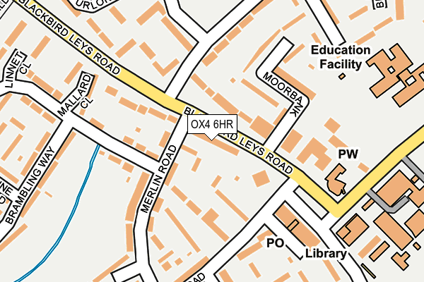 OX4 6HR map - OS OpenMap – Local (Ordnance Survey)