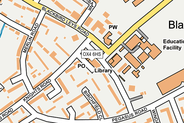 OX4 6HS map - OS OpenMap – Local (Ordnance Survey)