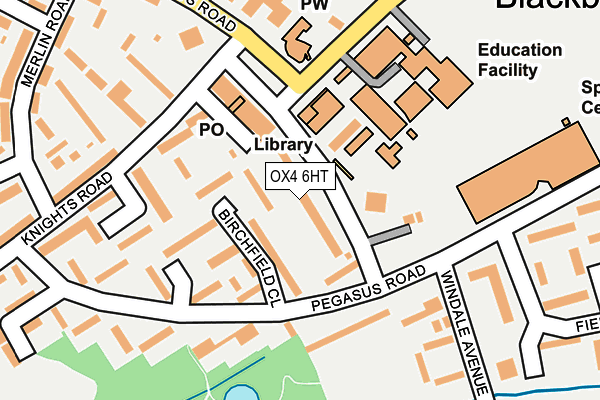 OX4 6HT map - OS OpenMap – Local (Ordnance Survey)