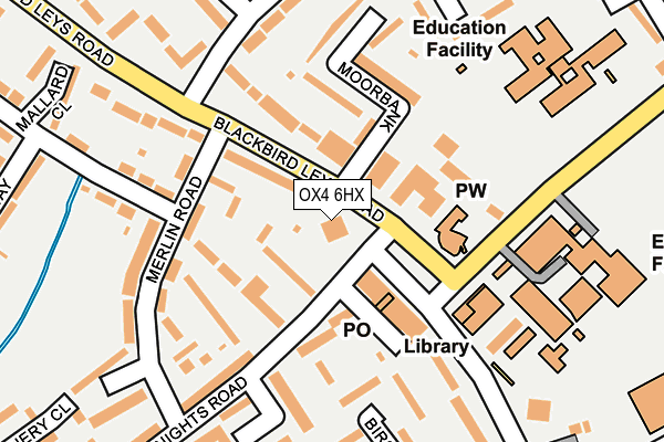 OX4 6HX map - OS OpenMap – Local (Ordnance Survey)