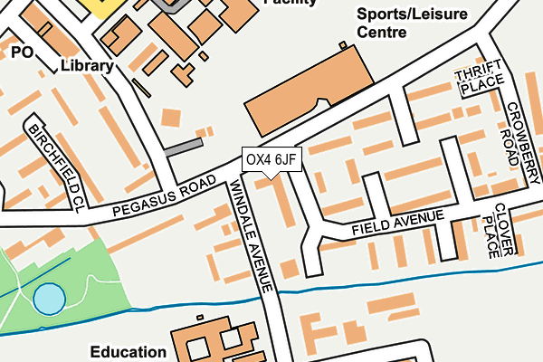 OX4 6JF map - OS OpenMap – Local (Ordnance Survey)