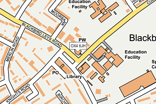 OX4 6JH map - OS OpenMap – Local (Ordnance Survey)