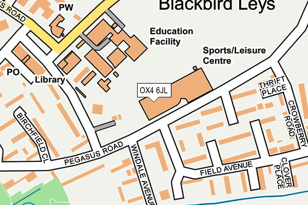 OX4 6JL map - OS OpenMap – Local (Ordnance Survey)