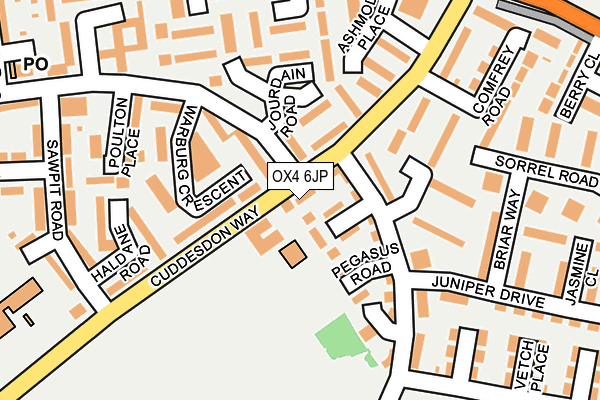 OX4 6JP map - OS OpenMap – Local (Ordnance Survey)