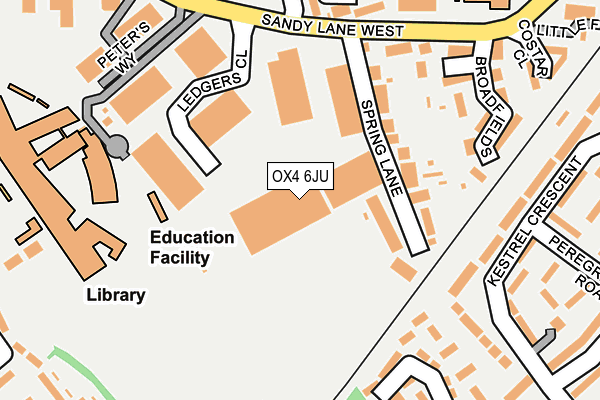 OX4 6JU map - OS OpenMap – Local (Ordnance Survey)