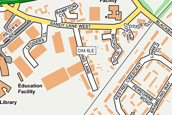 OX4 6LE map - OS OpenMap – Local (Ordnance Survey)