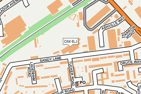 OX4 6LJ map - OS OpenMap – Local (Ordnance Survey)