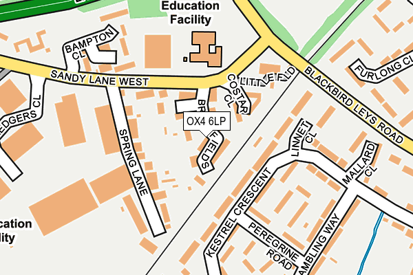 OX4 6LP map - OS OpenMap – Local (Ordnance Survey)
