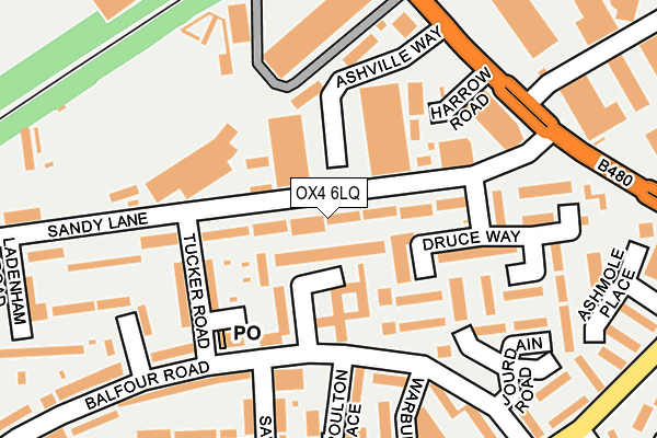 OX4 6LQ map - OS OpenMap – Local (Ordnance Survey)