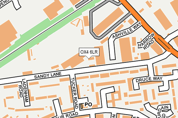 OX4 6LR map - OS OpenMap – Local (Ordnance Survey)