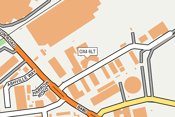 OX4 6LT map - OS OpenMap – Local (Ordnance Survey)