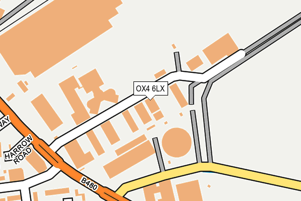 OX4 6LX map - OS OpenMap – Local (Ordnance Survey)