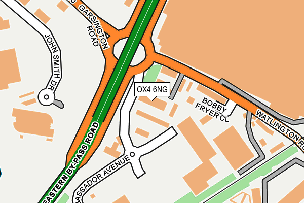 OX4 6NG map - OS OpenMap – Local (Ordnance Survey)