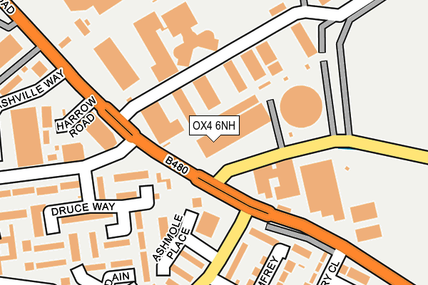 OX4 6NH map - OS OpenMap – Local (Ordnance Survey)