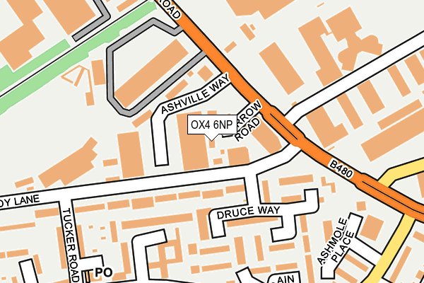 OX4 6NP map - OS OpenMap – Local (Ordnance Survey)