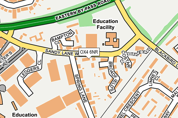 OX4 6NR map - OS OpenMap – Local (Ordnance Survey)