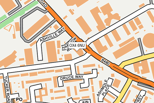 OX4 6NU map - OS OpenMap – Local (Ordnance Survey)