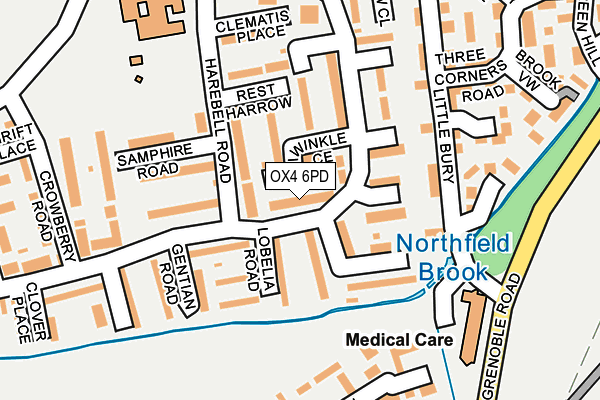 OX4 6PD map - OS OpenMap – Local (Ordnance Survey)