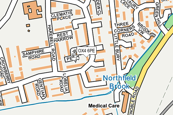 OX4 6PE map - OS OpenMap – Local (Ordnance Survey)