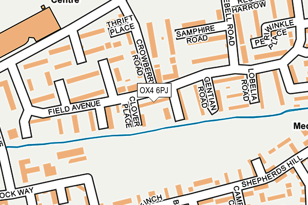 OX4 6PJ map - OS OpenMap – Local (Ordnance Survey)