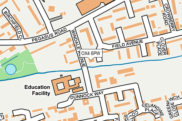 OX4 6PW map - OS OpenMap – Local (Ordnance Survey)