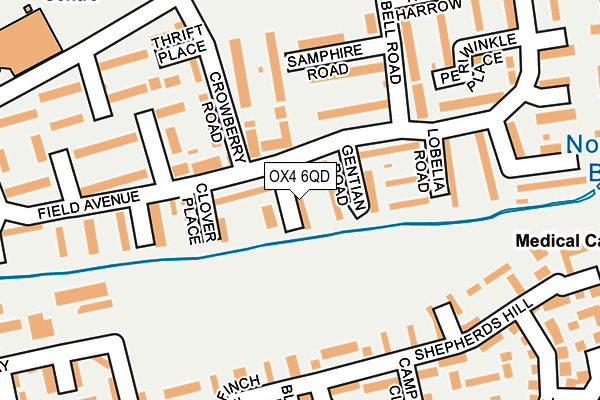 OX4 6QD map - OS OpenMap – Local (Ordnance Survey)