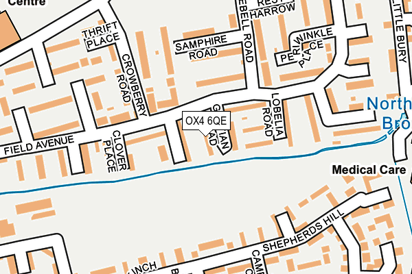 OX4 6QE map - OS OpenMap – Local (Ordnance Survey)