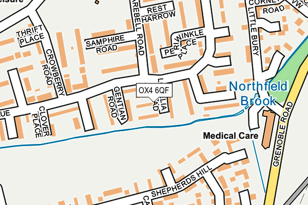 OX4 6QF map - OS OpenMap – Local (Ordnance Survey)