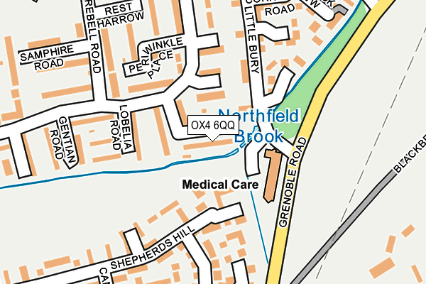 OX4 6QQ map - OS OpenMap – Local (Ordnance Survey)